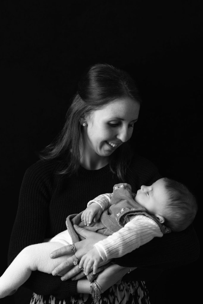 seance photo portrait famille david plichon photographe armentieres noir et blanc