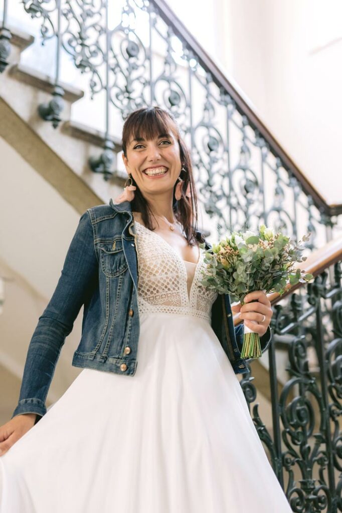 descente escalier mairie photographe mariage lille