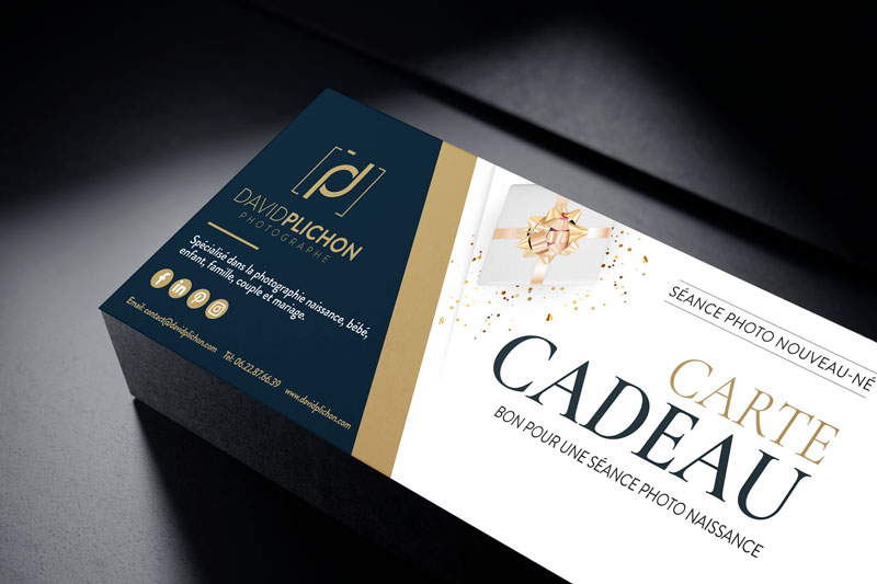 Mockup carte cadeau